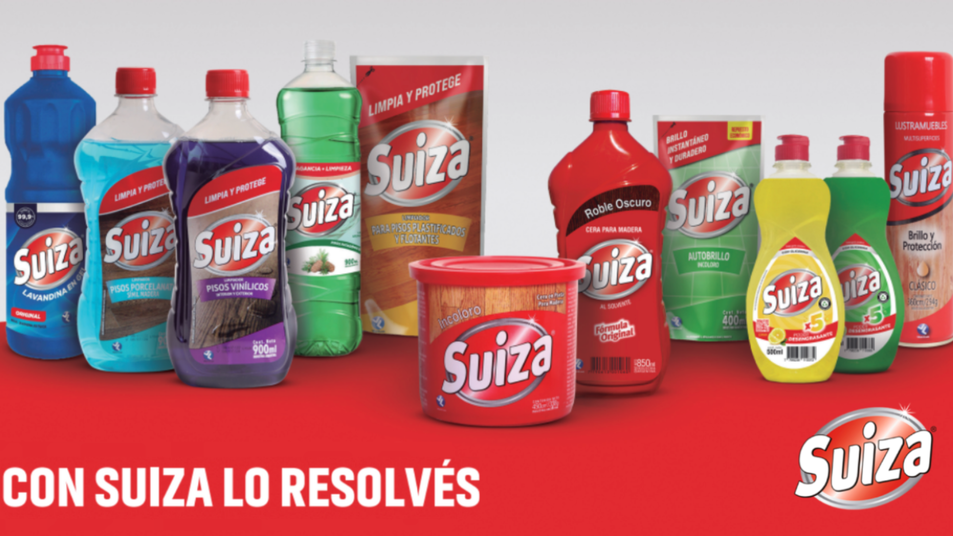 familia de productos de limpieza marca Suiza hero image