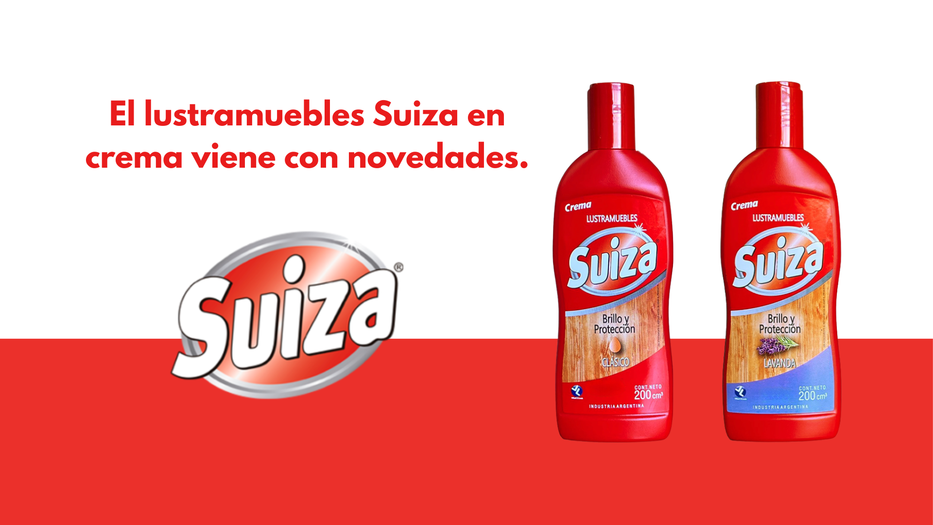 Nuevo Lustramuebles Suiza: más práctico y más visible.